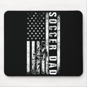Tapis De Souris Papa Foot Usa Drapeau Équipe De Foot Fan Papa Papa