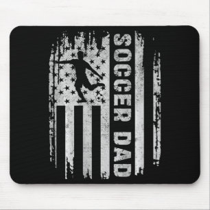 Tapis De Souris Papa Footballeur Drapeau Américain Usa Sur Ck Papa