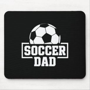 Tapis De Souris Papa Footballeur Drôle Hommes Coaching et Soutien