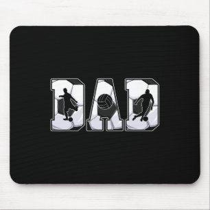 Tapis De Souris Papa Footballeur Rétro Papa Père Bonne Fête des Pè