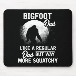 Tapis De Souris Papa Funny Sasquatch Bigfoot Fête des pères cadeau