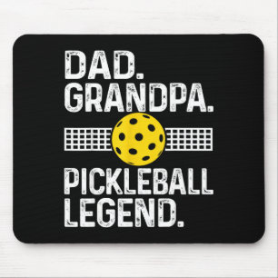 Tapis De Souris Papa grand-père légende de pickleball tee joueur d