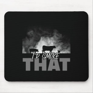 Tapis De Souris Papa Grilling Barbecue - Je fumerais ce cochon de