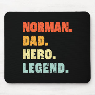 Tapis De Souris Papa Hero Legend Personnalisé Nom Pères D