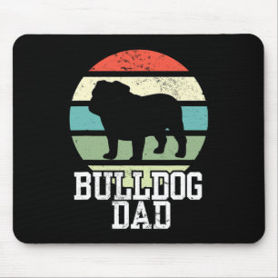 Tapis De Souris Papa I Retro English Bulldog