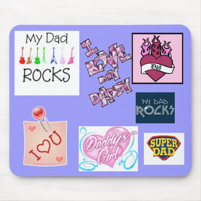 Tapis De Souris Papa impressionnant Mousepad (Devant)