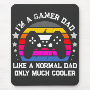 Tapis De Souris Papa Joueur Rétro Plus Cool que Papa Normal