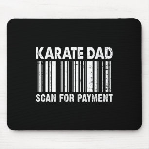Tapis De Souris Papa Karaté Scannez Pour Paiement Rcode Fête des P