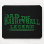 Tapis De Souris papa la légende du basket<br><div class="desc">Ce papa original, la légende du basketball design graphique avec des caractères typographiques impressionnants, est une idée cadeau d’anniversaire et de fête du Père pour tous les pères, maris et papas appréciés, spéciaux, courageux, merveilleux et uniques ! Le meilleur cadeau de vacances extraordinaire et amusant pour votre père génial. Ce...</div>