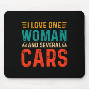 Tapis De Souris Papa Mécanique J'Aime Une Femme Et Plusieurs Voitu