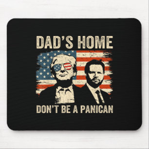 Tapis De Souris Papa n'est pas à la maison d'un panier Amusant Tru