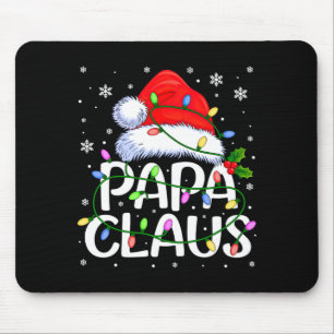 Tapis De Souris Papa Noël Hommes Lumières de Noël Manches Longues