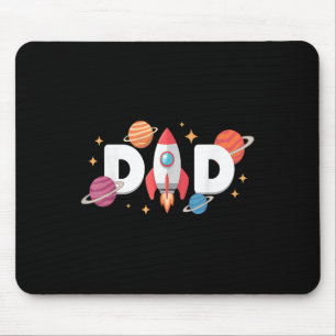 Tapis De Souris Papa Of The Birthday Boys L'astronaute spatiale 1è