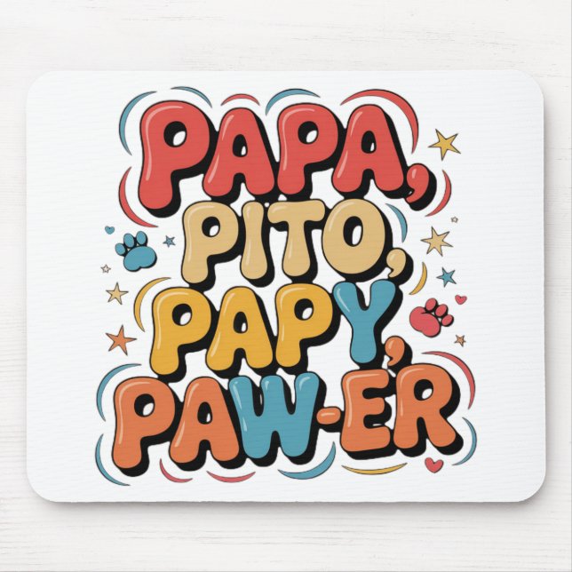 Tapis De Souris Papa Pito Pappy Pawer (Devant)