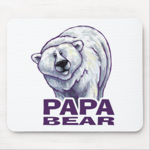 Tapis De Souris Papa Polar Bear