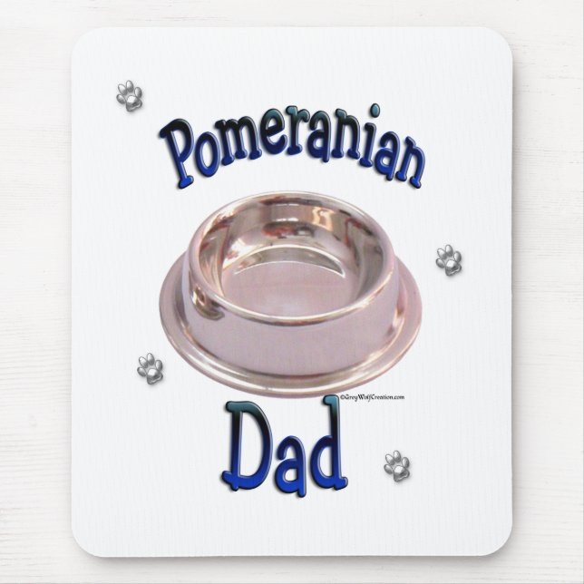 Tapis De Souris Papa Pomeranien (Devant)