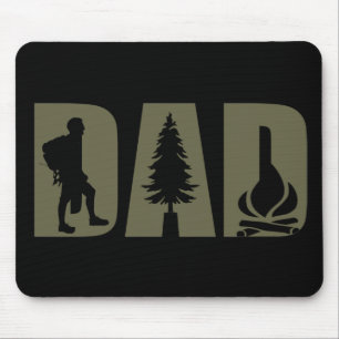 Tapis De Souris Papa randonneur campeur de camping drôle