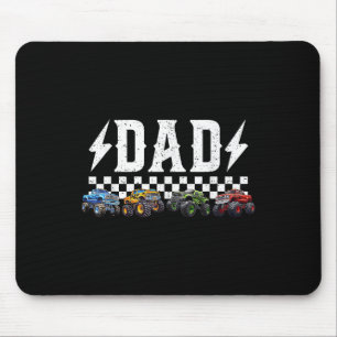 Tapis De Souris Papa Retro Monster Camion Famille d'équipage Anniv