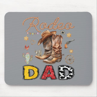 Tapis De Souris Papa Rodéo Cow-boy Occidental Anniversaire Drôle F