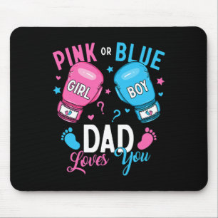 Tapis De Souris Papa Rose Ou Bleu Vous Aime Boxer Genre Révéler Pa