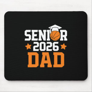 Tapis De Souris Papa Senior 2026 Amateur de Crâne Fier Père de la