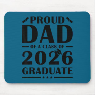 Tapis De Souris Papa senior 2026 père fier d'une promotion de 2026