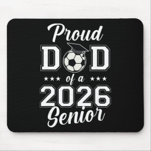 Tapis De Souris Papa senior fier de la classe de football de 2026