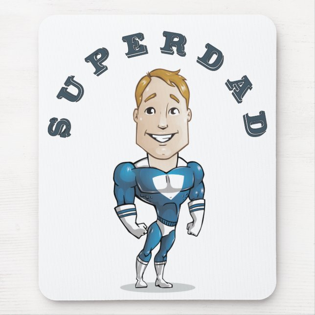 Tapis De Souris Papa Super Mignon Vector (Devant)