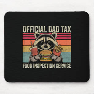 Tapis De Souris Papa Taxe Officiel Papa Drôle Vinatge Raton Laveur