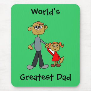 Tapis De Souris Papa tenant la main de sa fille, Meilleur Papa du