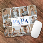 Tapis De Souris Papa Ton Pad Photo Meilleur<br><div class="desc">Papa mousepad personnalisé avec un arrière - plan blanc clair qui peut être changé à n'importe quelle couleur,  10 photos de famille,  le dicton "ton meilleur papa",  et les noms des enfants.</div>