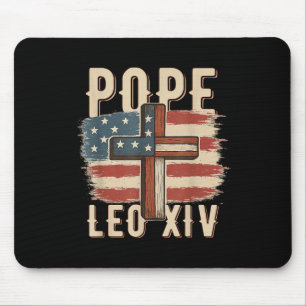 Tapis De Souris Pape Léon Xiv Église Catholique Foi Chrétienne Pap