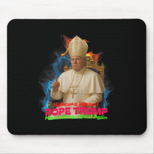 Tapis De Souris Pape Trump Drôle Trump Vatican Chrétien Rétro Chu
