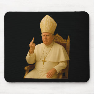Tapis De Souris Pape Trump Drôle Trump Vatican Chrétien Rétro Chu