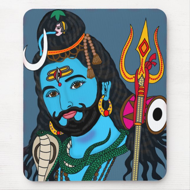 Tapis De Souris Papeterie visage de Shiva (Devant)
