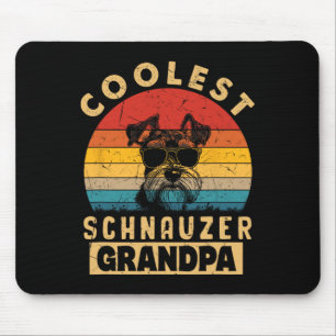 Tapis De Souris Papi Schnauzer le plus cool Vintage Cadeaux drôles