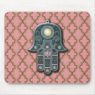 Tapis De Souris papier à main pendentif berbère bijoux art triba