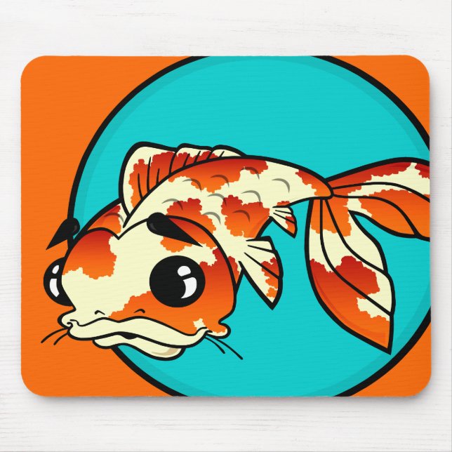 TAPIS DE SOURIS PAPIER À SOURIS DE POISSON CUISINE KOI (Devant)