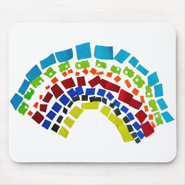 Tapis De Souris Papier arc en ciel (Devant)