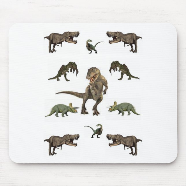 Tapis De Souris Papier Dinosaure (Devant)
