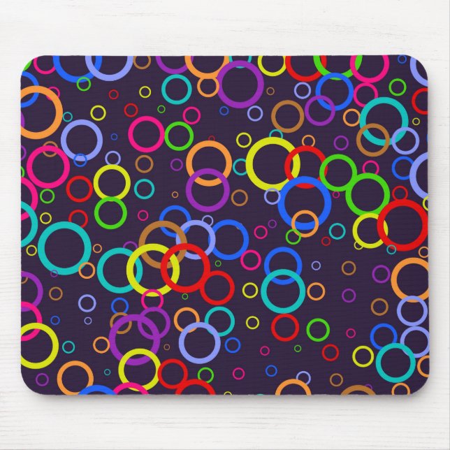 Tapis De Souris Papier peint de cercle (Devant)