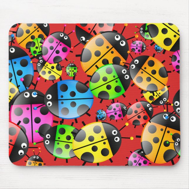 Tapis De Souris Papier peint de coccinelle (Devant)