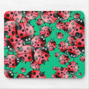 Tapis De Souris Papier peint de coccinelle