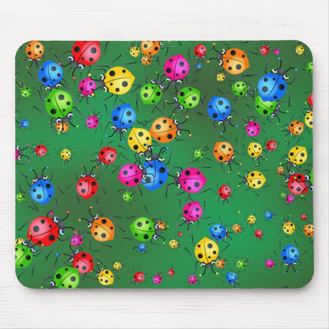 Tapis De Souris Papier peint de coccinelle (Devant)