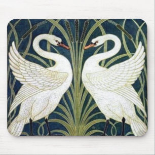 Tapis De Souris Papier peint de cygne et de précipitation et