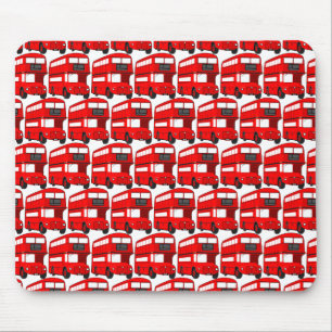 Tapis De Souris Papier peint rouge d'autobus à  impériale de