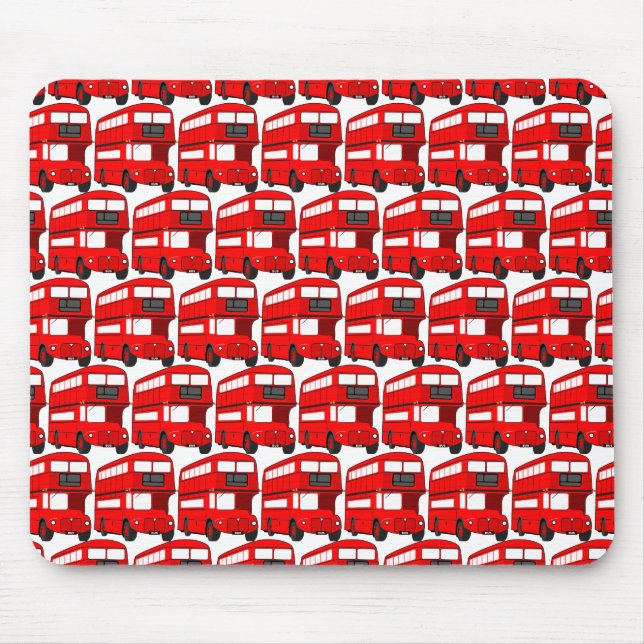 Tapis De Souris Papier peint rouge d'autobus à  impériale de (Devant)