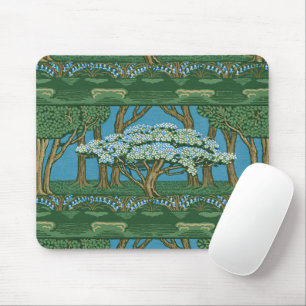 Tapis De Souris Papier peint vintage arbre de mai de Walter Crane