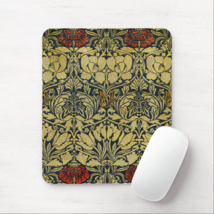 Tapis De Souris Papier Peint Vintage Tulipe Rose Or William Morris