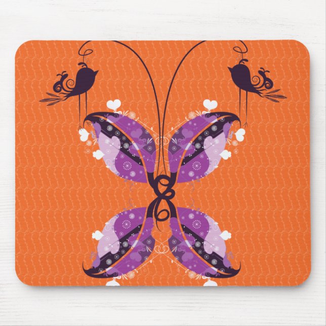 Tapis De Souris papillon abstrait (Devant)